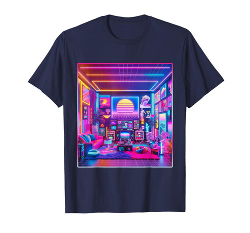 Vaporwave Aesthetic 80S 90S Colorful Room T-Shirt - Graphic Print Men Women - T-Shirt, Sweatshirt, Hoodie