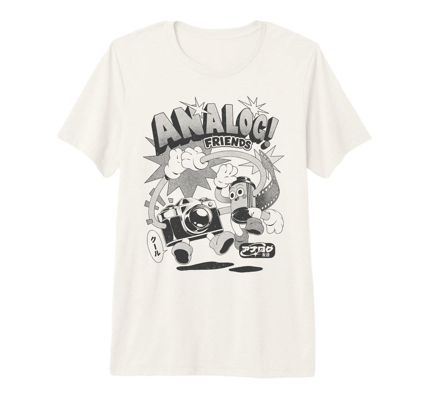 Threadless Analog Friends Camera Film T-Shirt - Aesthetic Graphic Unisex - T-Shirt, Sweatshirt, Hoodie