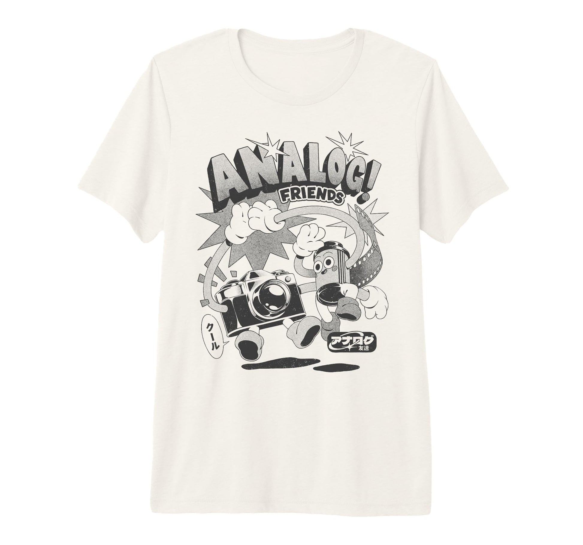 Threadless Analog Friends Camera Film T-Shirt - Aesthetic Graphic Unisex - T-Shirt, Sweatshirt, Hoodie