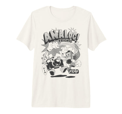 Threadless Analog Friends Camera Film T-Shirt - Aesthetic Graphic Unisex - T-Shirt, Sweatshirt, Hoodie