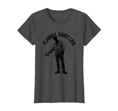 Flannel Life 90S Nostalgia T-Shirt - Unique Graphic Men Women - T-Shirt, Sweatshirt, Hoodie