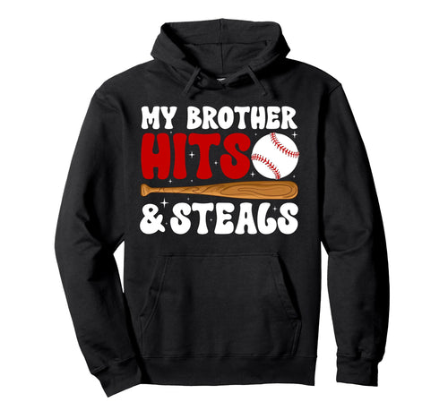Funny Baseball Sister Baseball Player Hoodie - Fun Novelty Design Unisex - T-Shirt, Sweatshirt, Hoodie