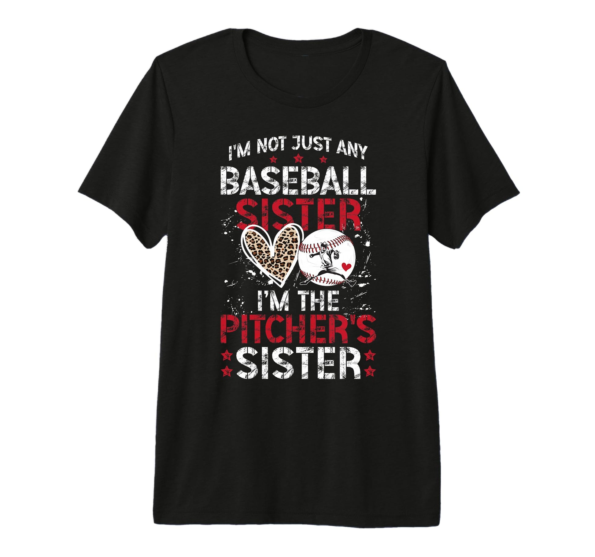 Im Baseball Pitcher Sister Baseball T-Shirt - Minimalist Print for Adults - T-Shirt, Sweatshirt, Hoodie
