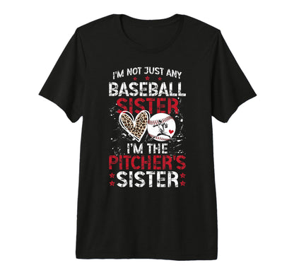 Im Baseball Pitcher Sister Baseball T-Shirt - Minimalist Print for Adults - T-Shirt, Sweatshirt, Hoodie