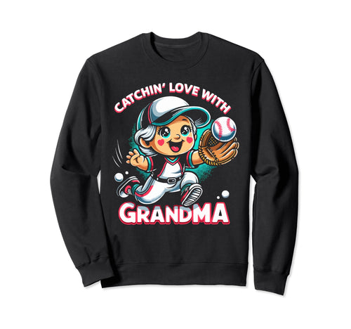Baseball Grandma Grandmother Granny Sweatshirt - Trendy Graphic Men Women - T-Shirt, Sweatshirt, Hoodie