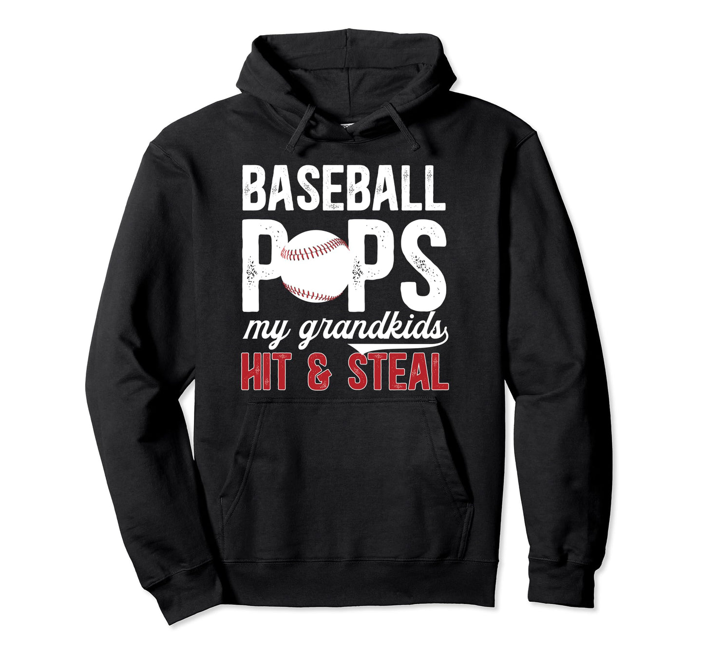 Baseball Pops Funny Grandpa Pops Baseball Hoodie - Custom Art Print Unisex - T-Shirt, Sweatshirt, Hoodie