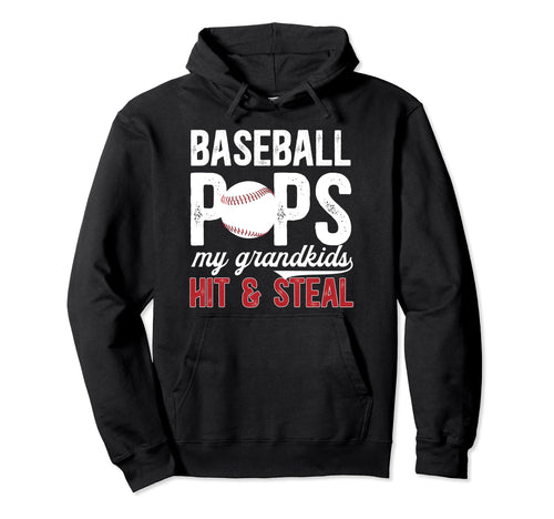 Baseball Pops Funny Grandpa Pops Baseball Hoodie - Custom Art Print Unisex - T-Shirt, Sweatshirt, Hoodie