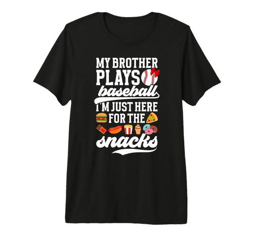 My Brother Plays Baseball Sister T-Shirt - Minimalist Print Unisex - T-Shirt, Sweatshirt, Hoodie