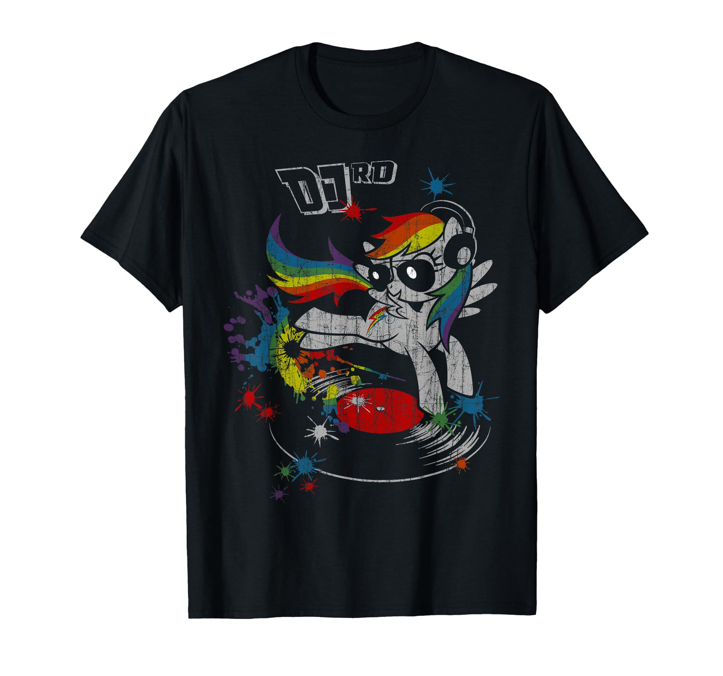 Dj Rd Rainbow Dash Fluttershy Rarity T-Shirt - Unique Graphic Men Women - T-Shirt, Sweatshirt, Hoodie