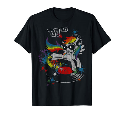 Dj Rd Rainbow Dash Fluttershy Rarity T-Shirt - Unique Graphic Men Women - T-Shirt, Sweatshirt, Hoodie