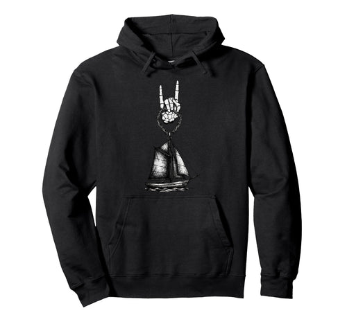 Sailboat Sailing Sailor 90S Alt Metal Hoodie - Graphic Print Unisex - T-Shirt, Sweatshirt, Hoodie