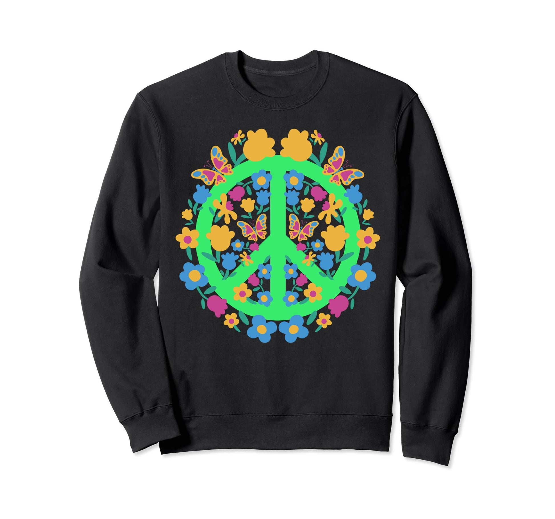 Hippie 60S 70S Costume Party Sweatshirt - Novelty Apparel for Adults - T-Shirt, Sweatshirt, Hoodie