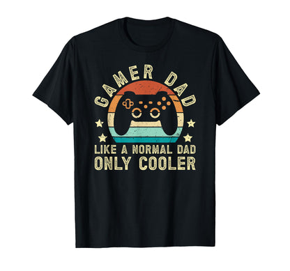 Gamer Dad Gaming Dad Video Game Dad T-Shirt - Custom Art Print Unisex - T-Shirt, Sweatshirt, Hoodie