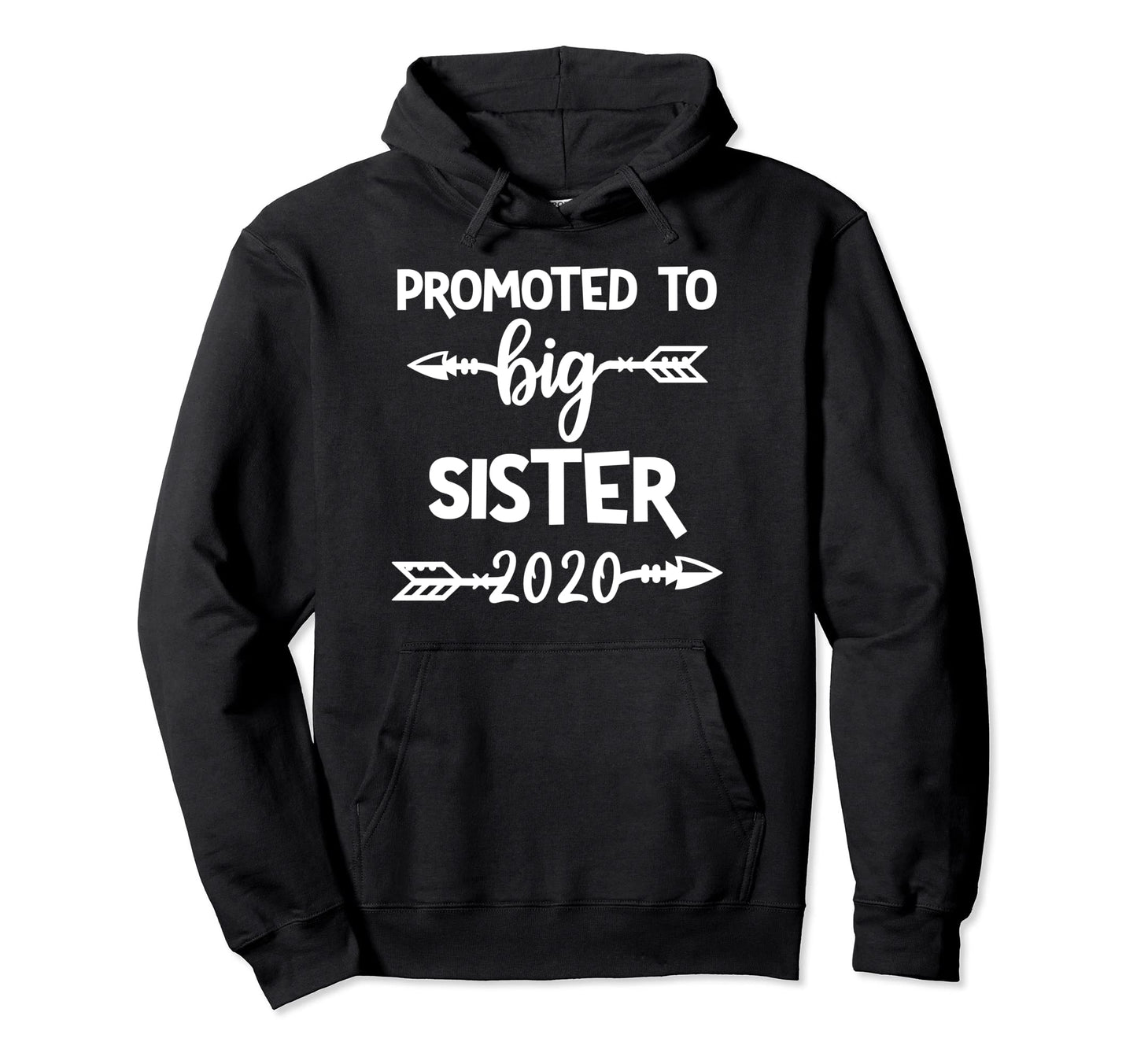 Promoted To Big Sister Est 2020 Boho Hoodie - Minimalist Print Men Women - T-Shirt, Sweatshirt, Hoodie