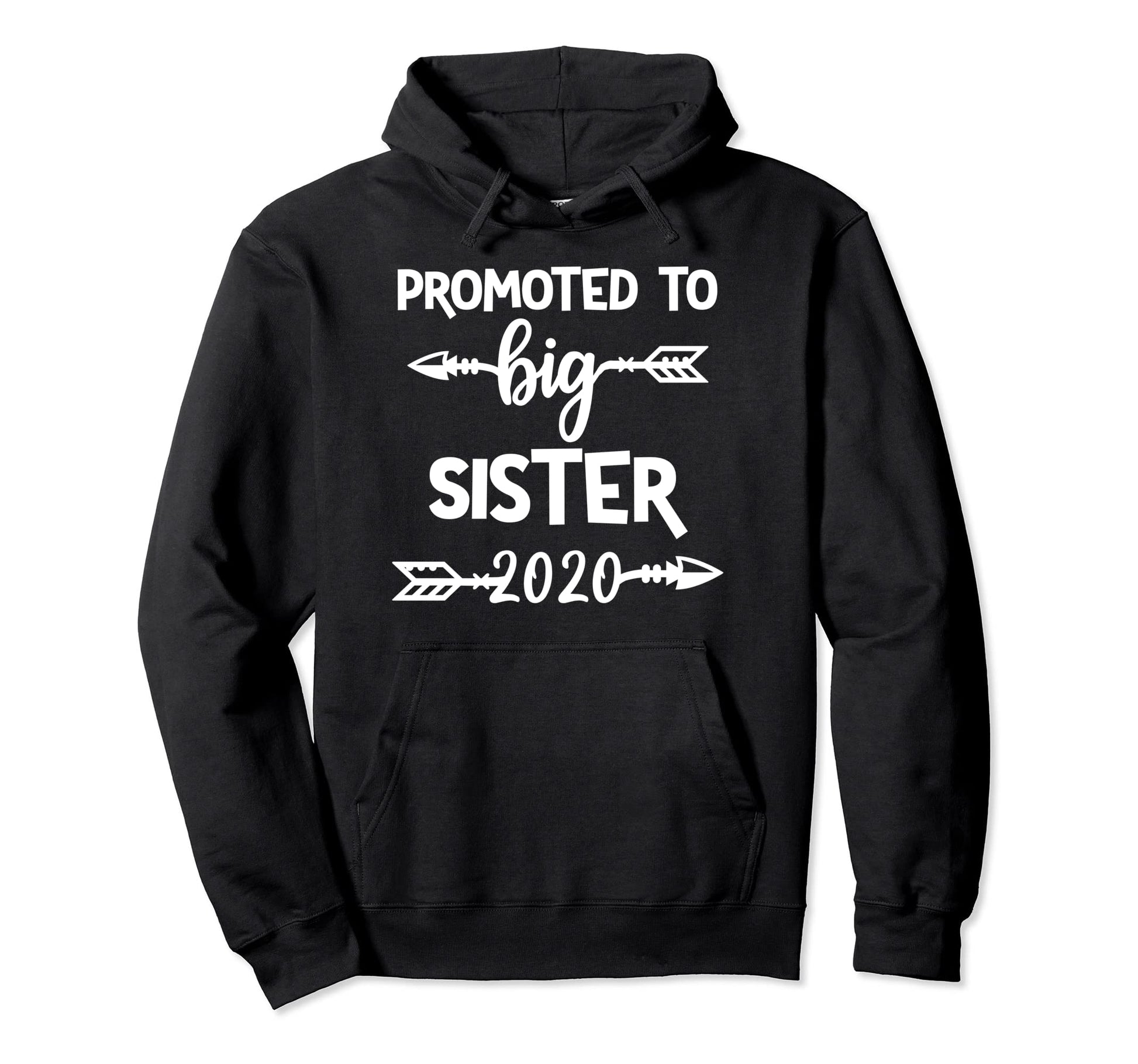 Promoted To Big Sister Est 2020 Boho Hoodie - Minimalist Print Men Women - T-Shirt, Sweatshirt, Hoodie