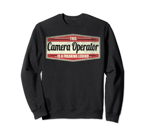 Funny Profession Camera Operator Sweatshirt - Minimalist Print for Adults - T-Shirt, Sweatshirt, Hoodie