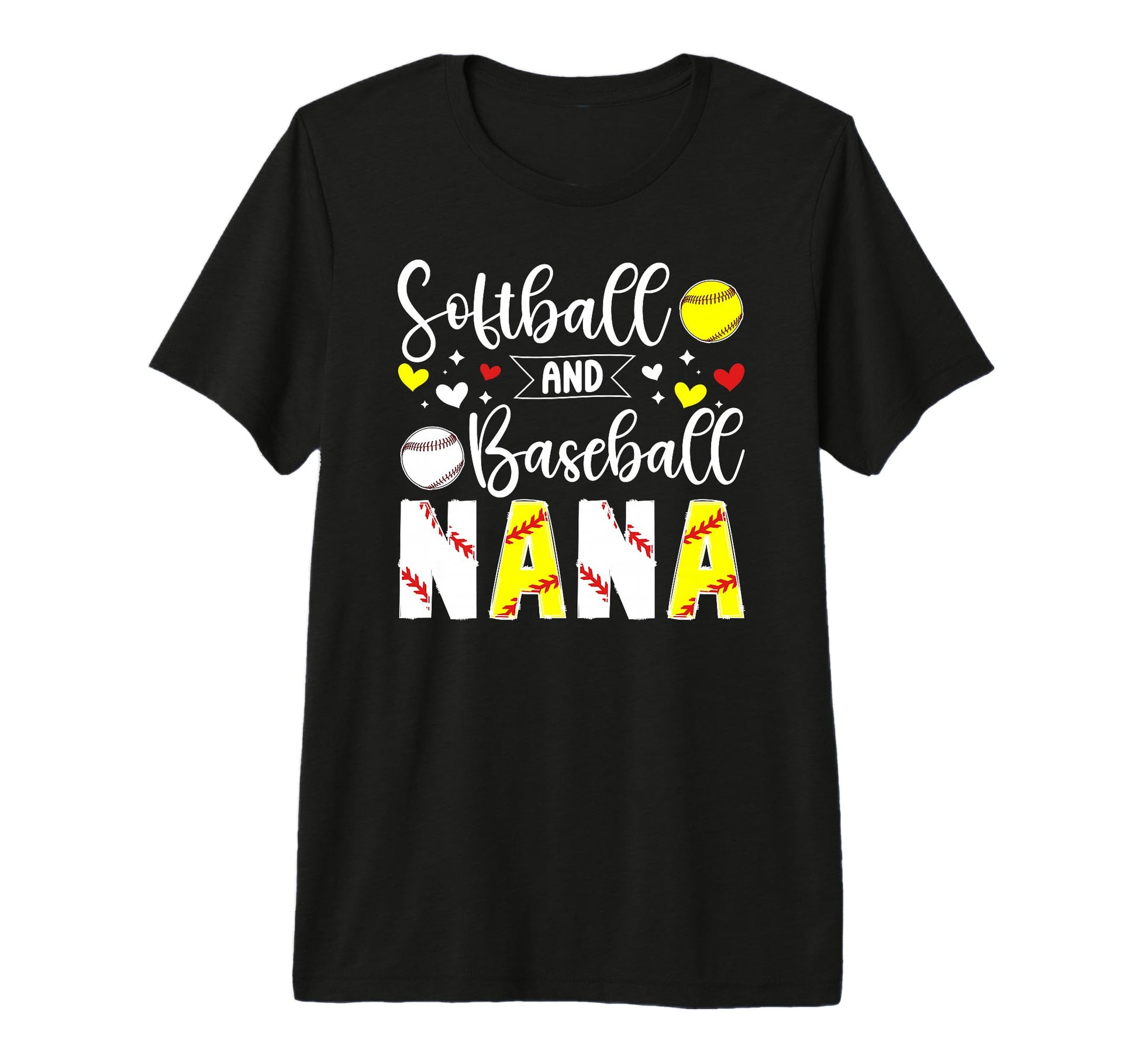 Softball Baseball Nana Grandma T-Shirt - Minimalist Print for Adults - T-Shirt, Sweatshirt, Hoodie