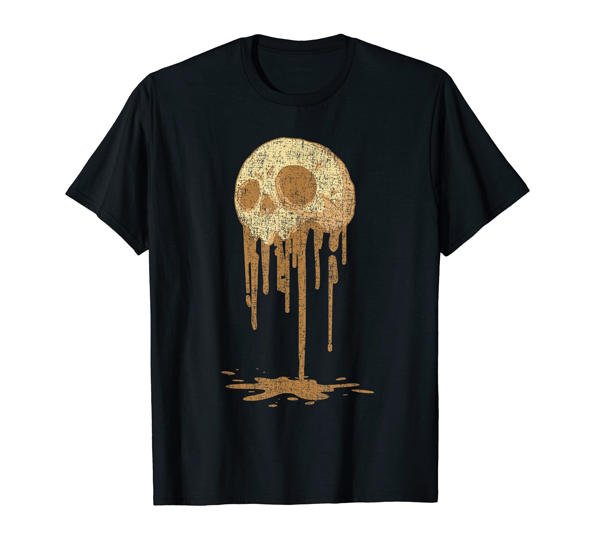 Skull Paint Drip Vaporwave Aesthetic T-Shirt - Custom Art Print Men Women - T-Shirt, Sweatshirt, Hoodie