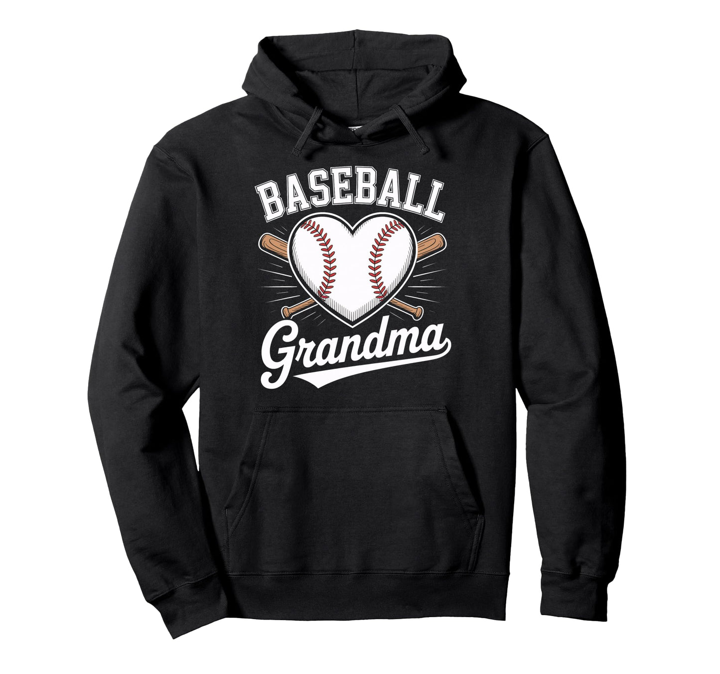Heart Baseball Grandma Softball Lovers Hoodie - Fun Novelty Design Unisex - T-Shirt, Sweatshirt, Hoodie
