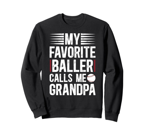 Proud Baseball Grandpa Baseball Sweatshirt - Fun Novelty Design Men Women - T-Shirt, Sweatshirt, Hoodie