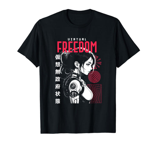 Japanese Anime Urban Cyber Vaporwave T-Shirt - Trendy Graphic Unisex - T-Shirt, Sweatshirt, Hoodie