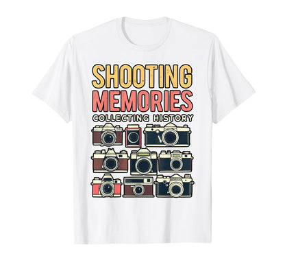 Camera Collector Cameraman Photography T-Shirt - Trendy Graphic for Adults - T-Shirt, Sweatshirt, Hoodie