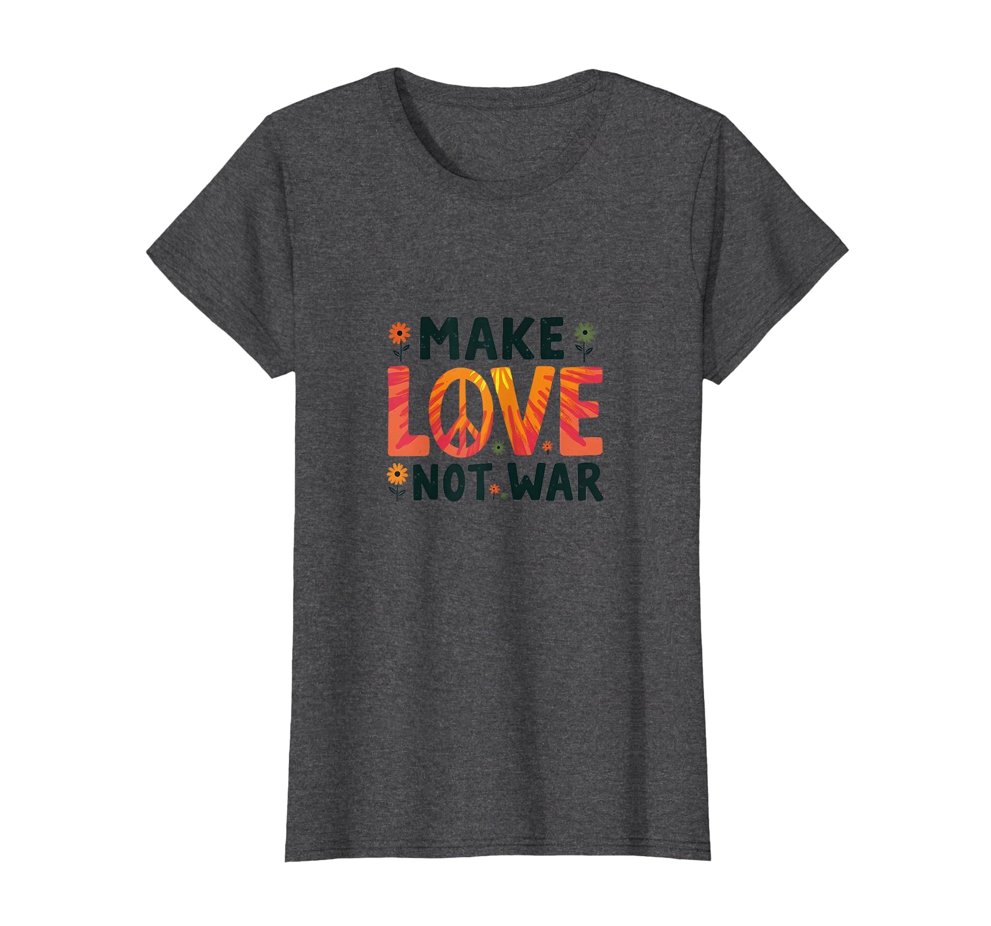 Make Love Not War Hippie Peace T-Shirt - Aesthetic Graphic for Adults - T-Shirt, Sweatshirt, Hoodie