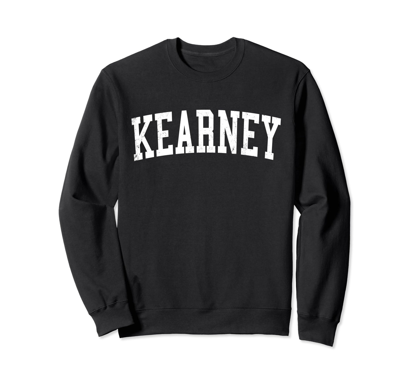 Kearney Mo Distressed White Varsity Sweatshirt - Streetwear Style Unisex - T-Shirt, Sweatshirt, Hoodie