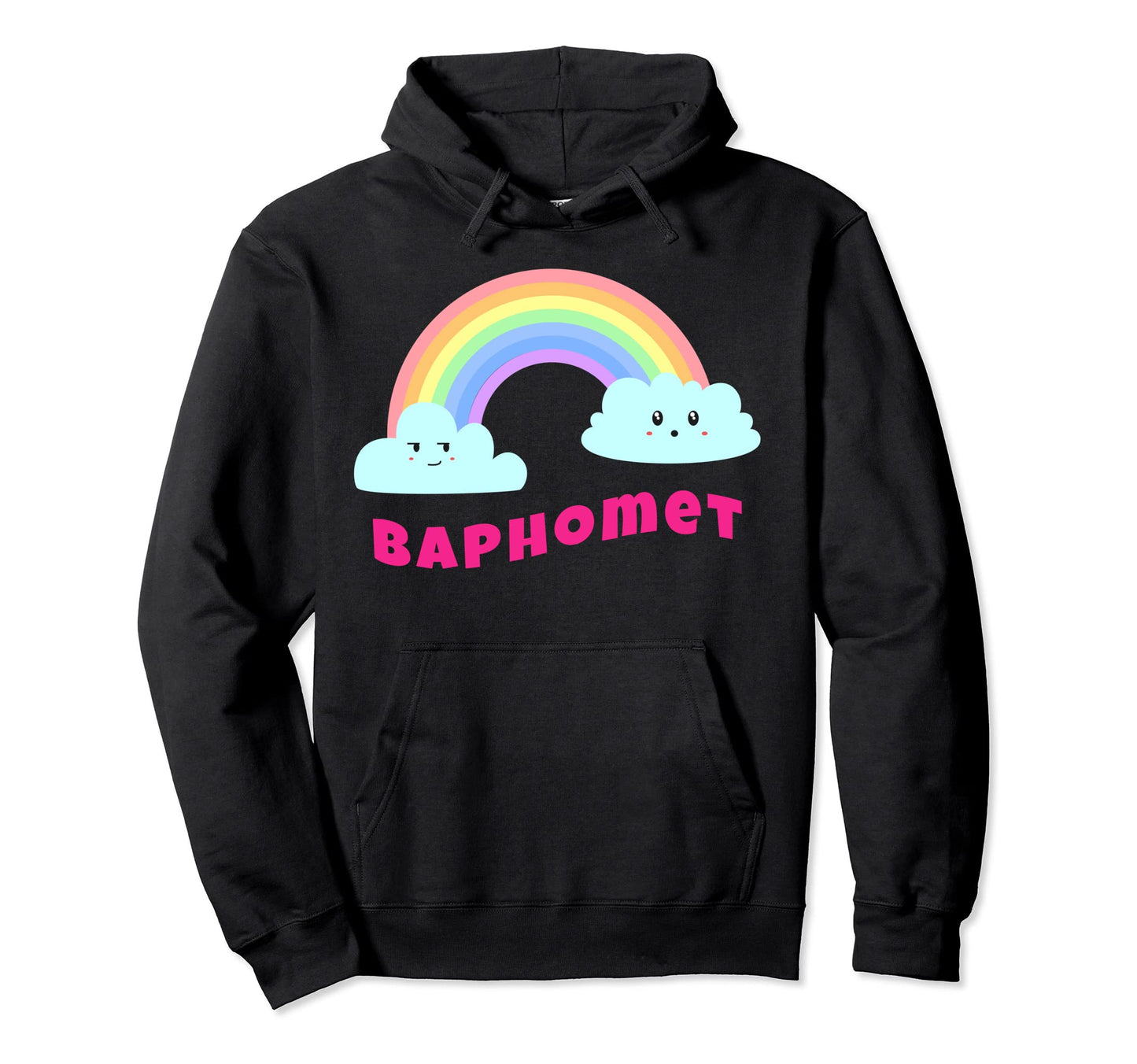 Baphomet Shirts Sarcastic Rainbow Funny Hoodie - Trendy Graphic Unisex - T-Shirt, Sweatshirt, Hoodie