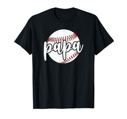 Papa Proud Baseball Papa Baseball Player T-Shirt - Graphic Print Unisex - T-Shirt, Sweatshirt, Hoodie