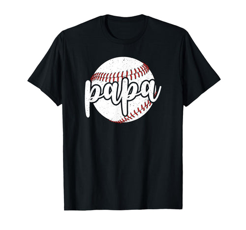 Papa Proud Baseball Papa Baseball Player T-Shirt - Graphic Print Unisex - T-Shirt, Sweatshirt, Hoodie