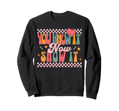 Womens You Know It Now Show It Rainbow Sweatshirt - Unique Graphic Unisex - T-Shirt, Sweatshirt, Hoodie