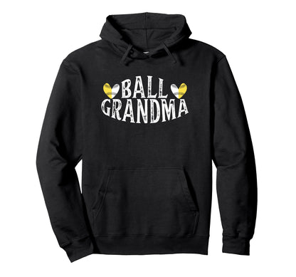 Funny Baseball Ball Grandma Hoodie - Aesthetic Graphic Unisex - T-Shirt, Sweatshirt, Hoodie