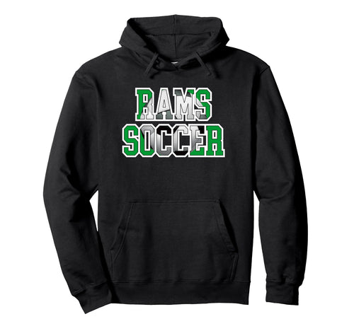 Rams Soccer Mom Game Day Mascot Green Hoodie - Custom Art Print for Adults - T-Shirt, Sweatshirt, Hoodie