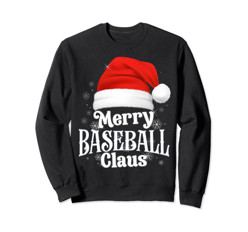 Merry Baseball Claus Pjs Family Sweatshirt - Minimalist Print Unisex - T-Shirt, Sweatshirt, Hoodie