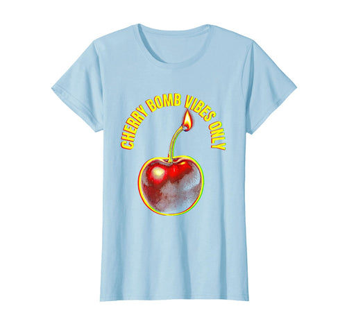 Cherry Bomb Vibes Only Bold T-Shirt - Minimalist Print Men Women - T-Shirt, Sweatshirt, Hoodie
