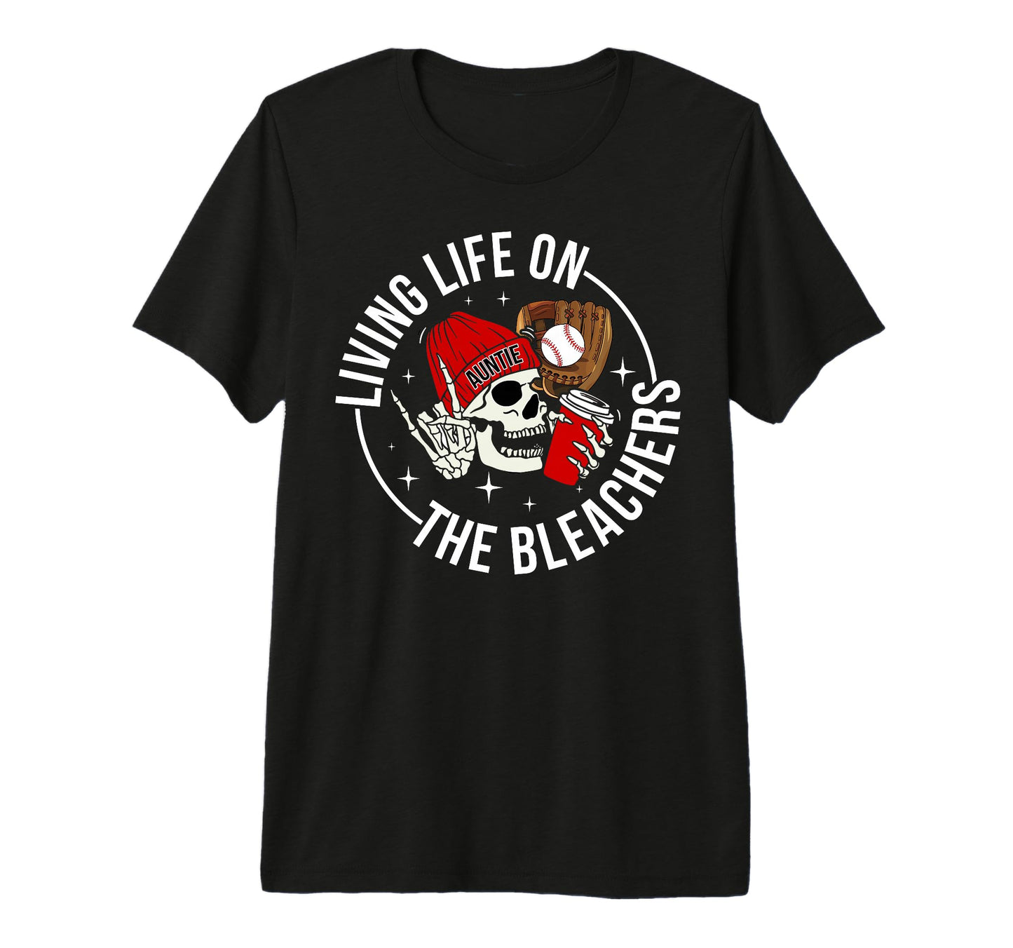 Bleachers Baseball Aunt Baseball T-Shirt - Fun Novelty Design for Adults - T-Shirt, Sweatshirt, Hoodie