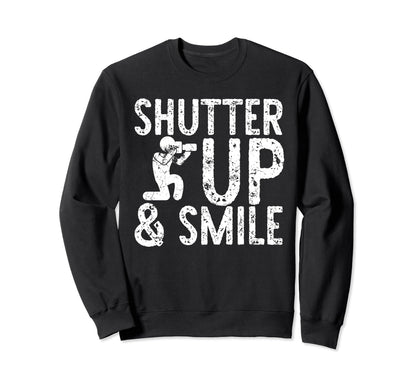 Photo Camera Photographer Flash Sweatshirt - Aesthetic Graphic for Adults - T-Shirt, Sweatshirt, Hoodie