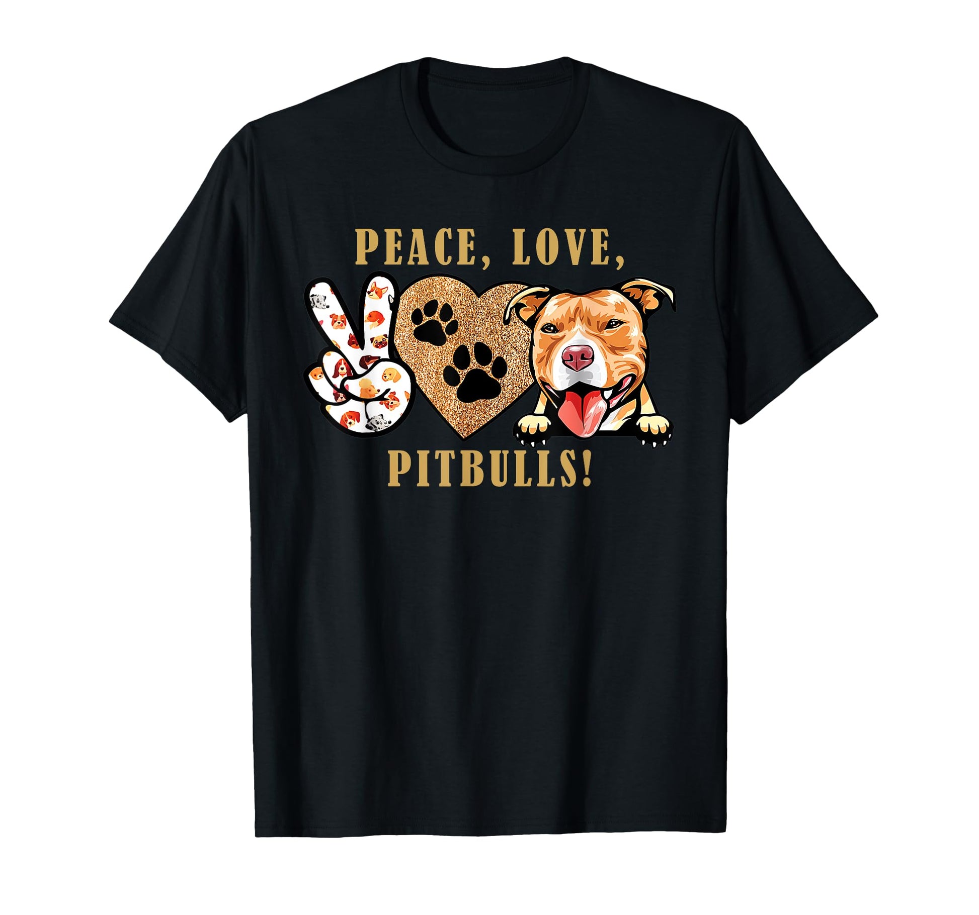 Peace Love Pit Bulls Rescue Adoption Hoodie - Trendy Graphic for Adults - T-Shirt, Sweatshirt, Hoodie