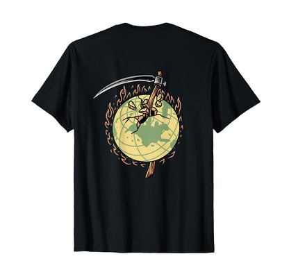 Destroyed Earth Backprint Aesthetic Edgy T-Shirt - Graphic Print Unisex - T-Shirt, Sweatshirt, Hoodie