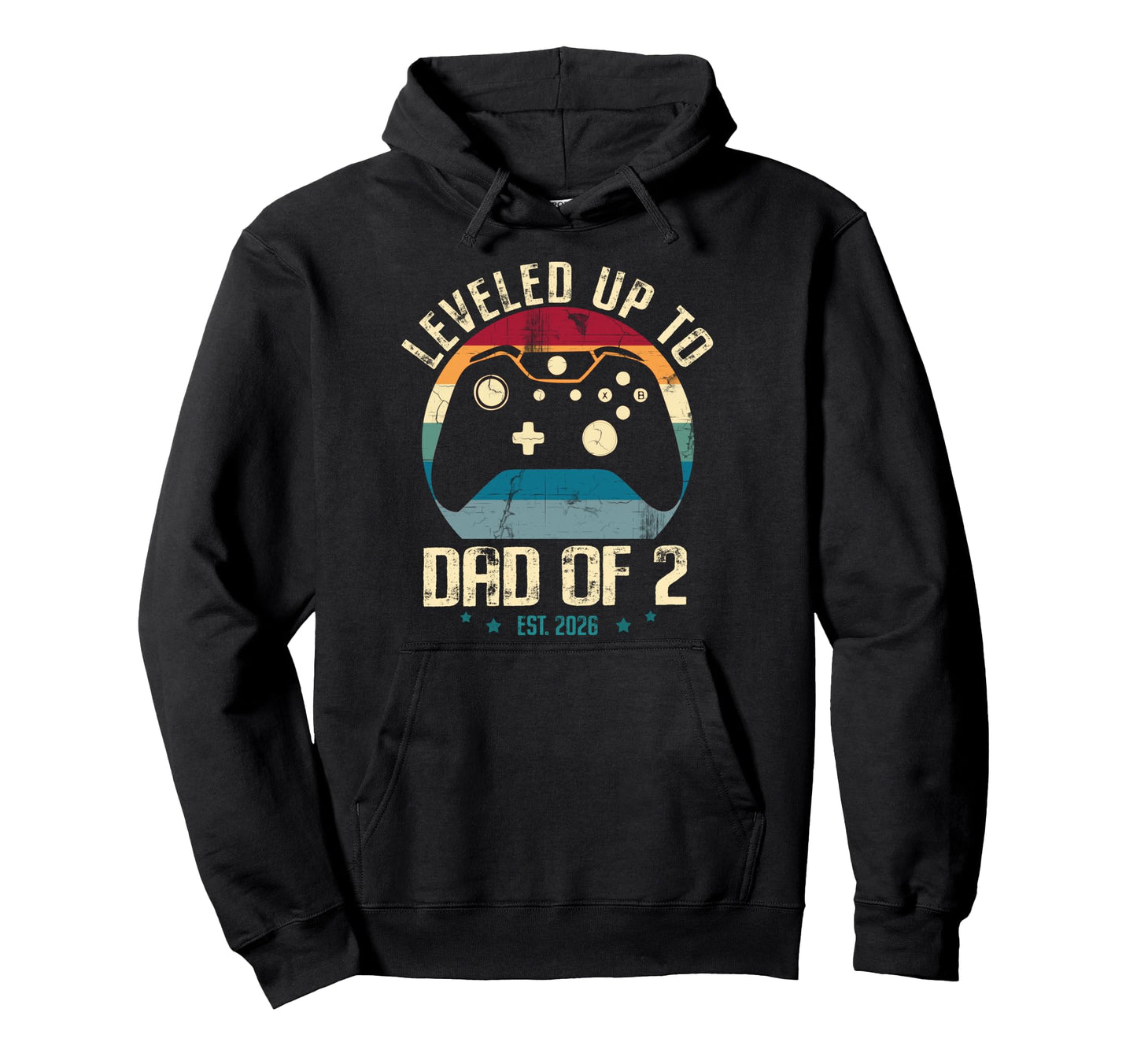 I Leveled Up To Dad 2 Daddy Again Hoodie - Aesthetic Graphic for Adults - T-Shirt, Sweatshirt, Hoodie