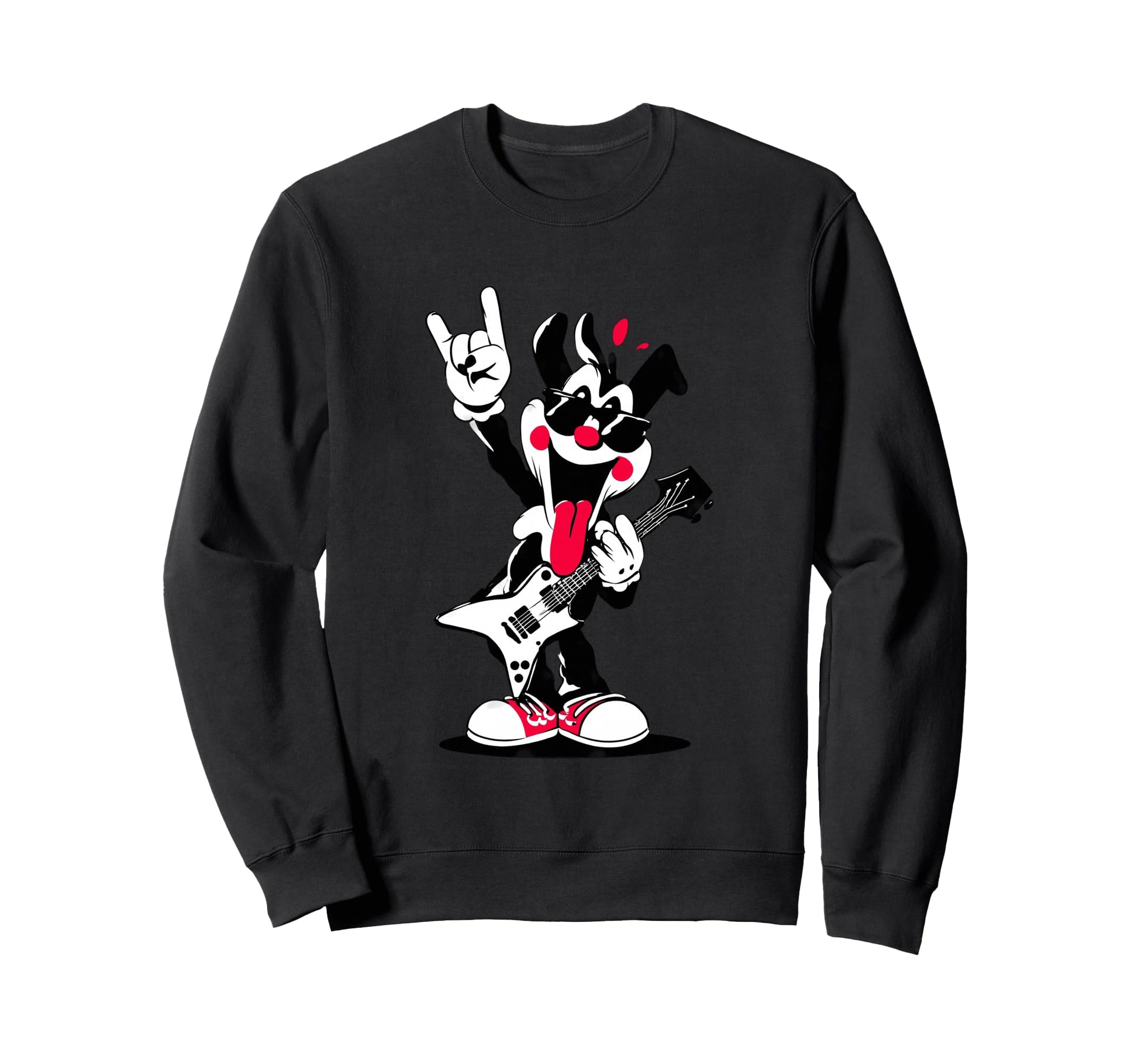 Funny Cartoon Character Rock Music Sweatshirt - Novelty Apparel Unisex - T-Shirt, Sweatshirt, Hoodie