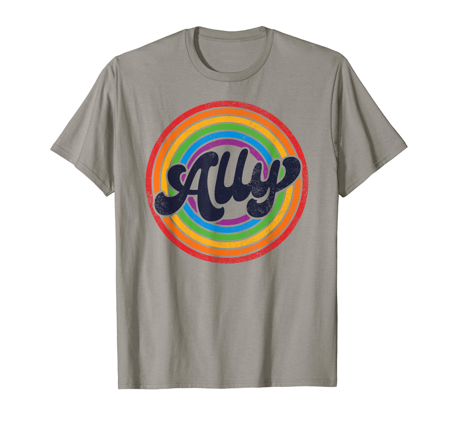 Lgbtq Ally Lesbian Gay Pride Lgbt Rainbow T-Shirt - Unique Graphic Unisex - T-Shirt, Sweatshirt, Hoodie