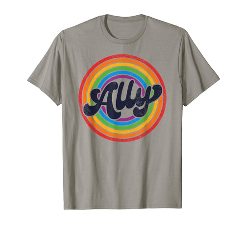 Lgbtq Ally Lesbian Gay Pride Lgbt Rainbow T-Shirt - Unique Graphic Unisex - T-Shirt, Sweatshirt, Hoodie