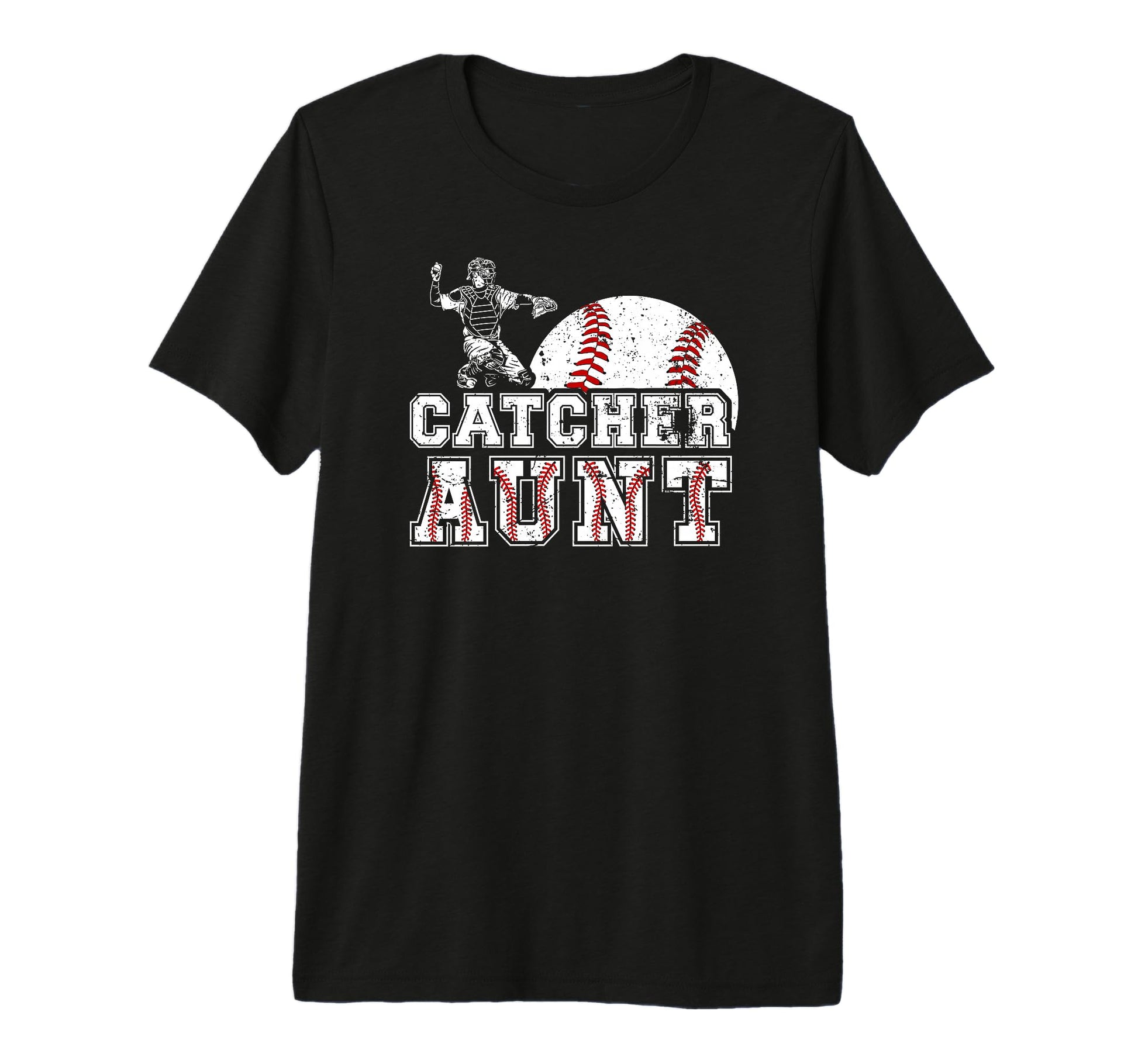 Baseball Catcher Aunt Baseball Catcher T-Shirt - Aesthetic Graphic Unisex - T-Shirt, Sweatshirt, Hoodie