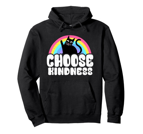 Anti Bullying Rainbow Peace Kind Hippie Hoodie - Trendy Graphic for Adults - T-Shirt, Sweatshirt, Hoodie