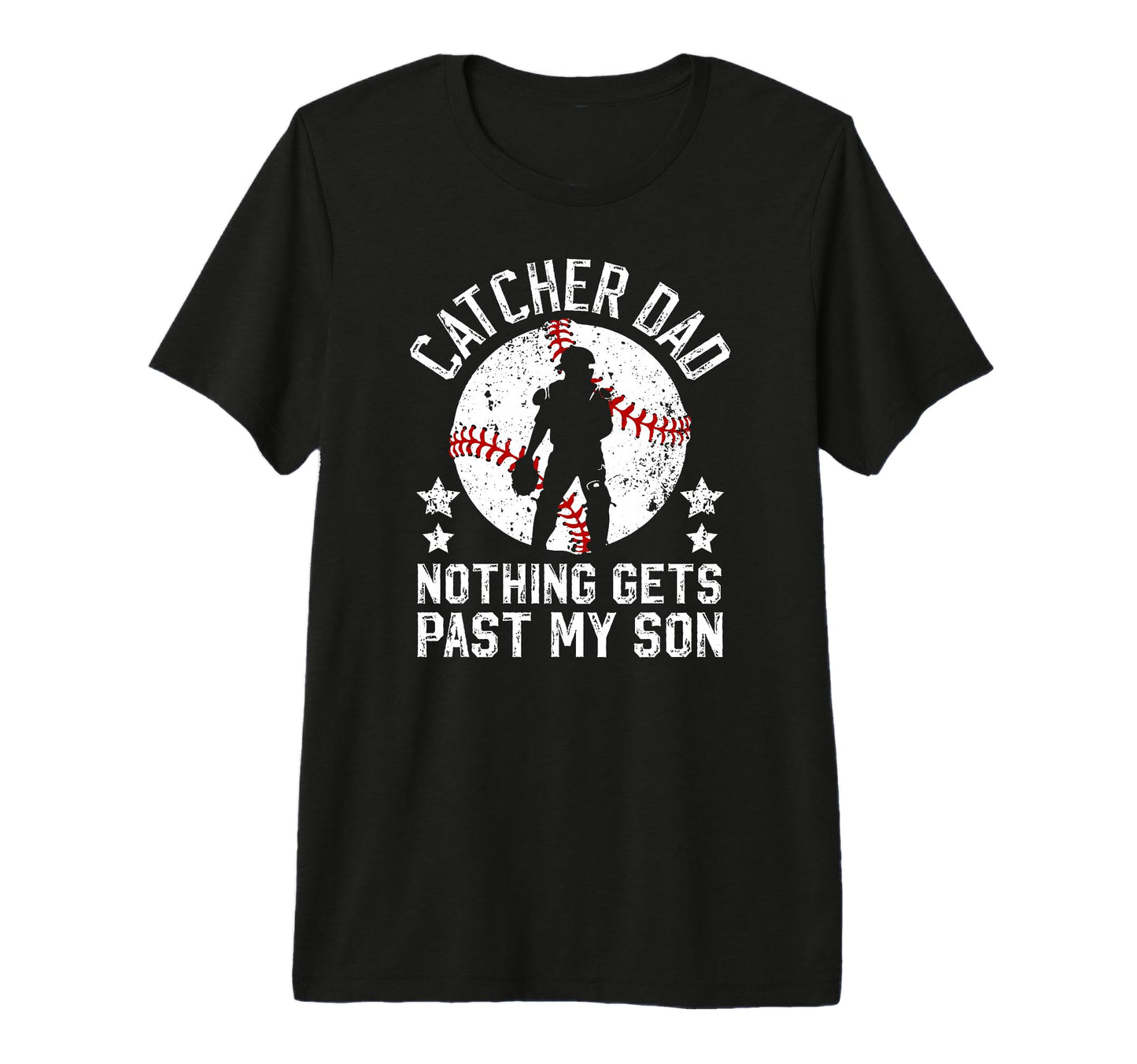 Mens Baseball Catcher Dad Proud Dad T-Shirt - Trendy Graphic Men Women - T-Shirt, Sweatshirt, Hoodie