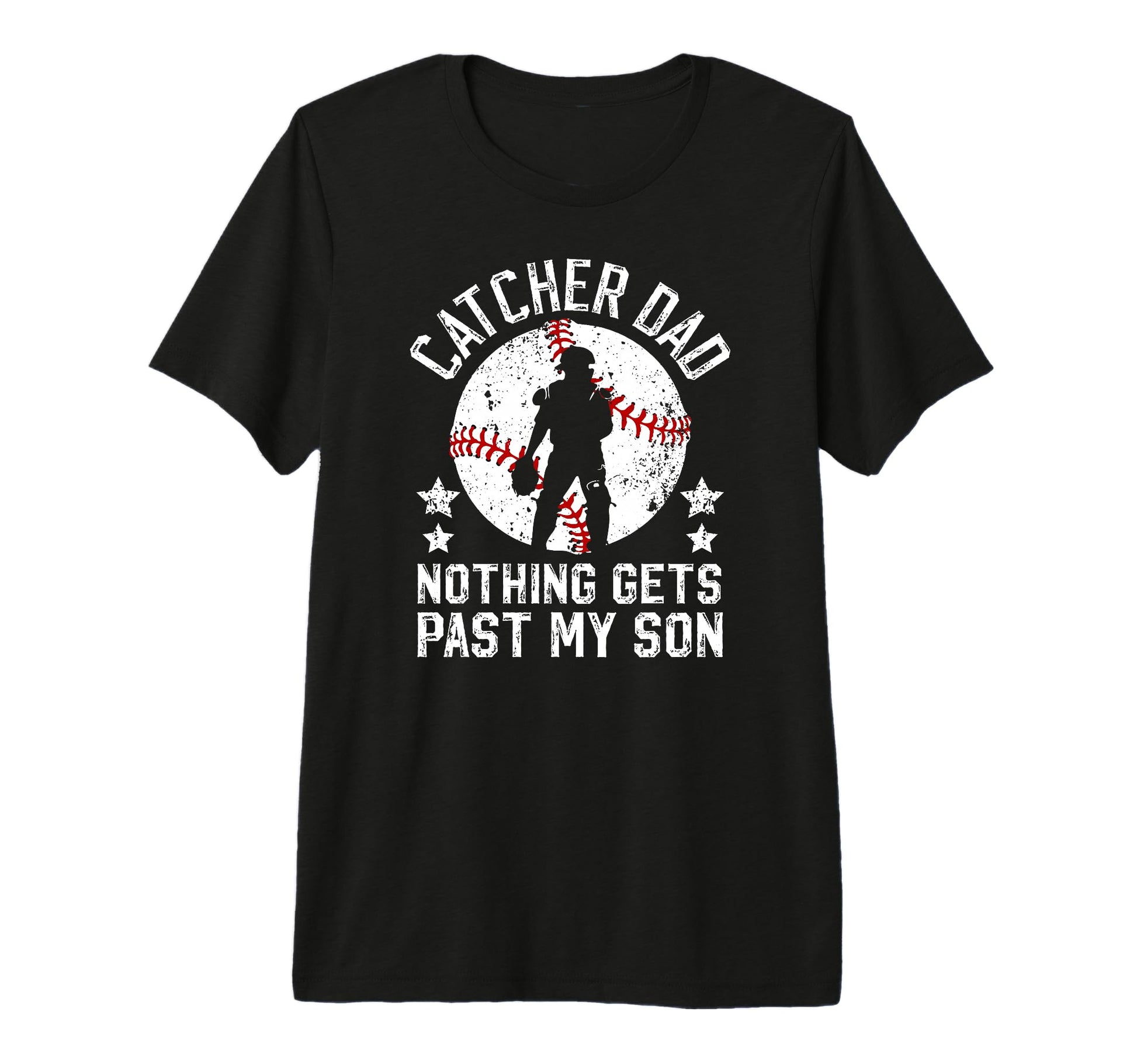 Mens Baseball Catcher Dad Proud Dad T-Shirt - Trendy Graphic Men Women - T-Shirt, Sweatshirt, Hoodie