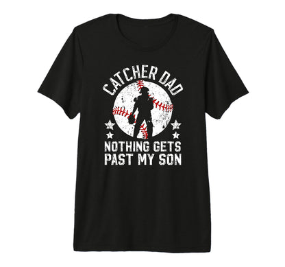 Mens Baseball Catcher Dad Proud Dad T-Shirt - Trendy Graphic Men Women - T-Shirt, Sweatshirt, Hoodie