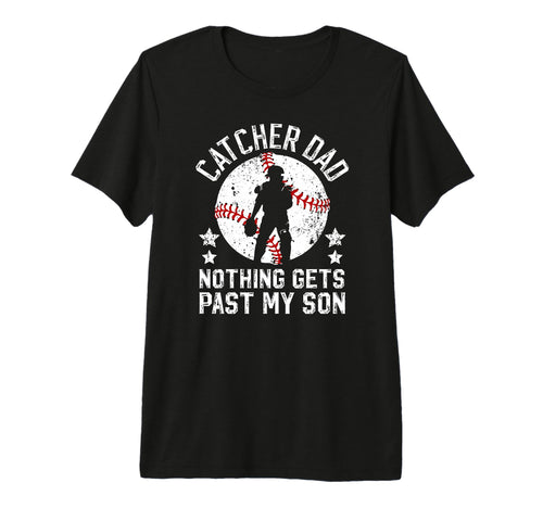 Mens Baseball Catcher Dad Proud Dad T-Shirt - Trendy Graphic Men Women - T-Shirt, Sweatshirt, Hoodie